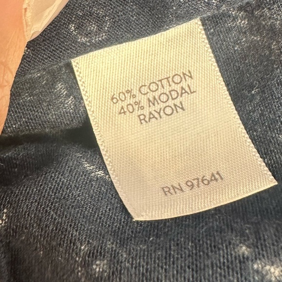 J. Jill Blue Floral Off the Shoulder Top Size Small - Picture 6 of 6